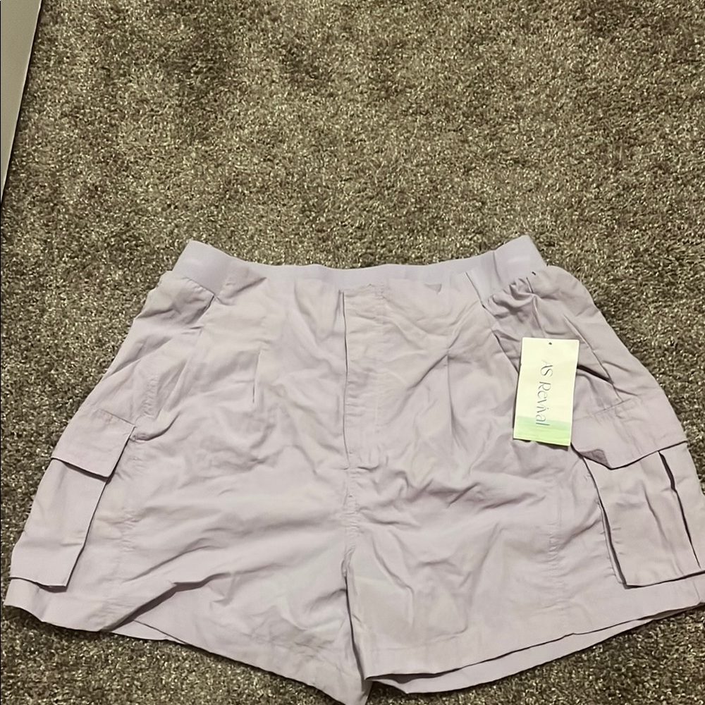 Altar'd State Purple Cargo Shorts Relaxed Fit